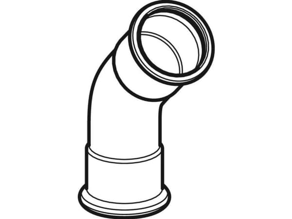 Geberit 23608, 45°, 62 mm, 27 mm
