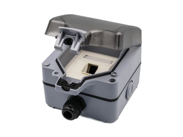 Equip 125452, Distributionslåda, Plast, Grå, IP66, 110 mm, 105 mm
