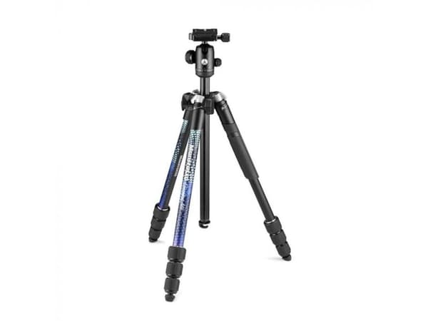 Manfrotto Element MII Aluminium, 3 ben, Sort, Blå, 160 cm, 1,55 kg