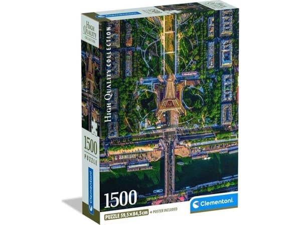 CLE puslespill 1500 Compact Flying Over Paris 31742