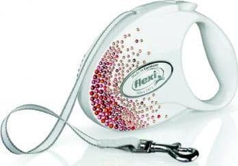Flexi-hundkoppel Glam Splash Orient vit 3 m