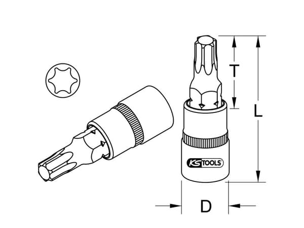 KS Tools 9183880 hylsnyckel