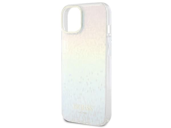 Guess IML Faceted Mirror Disco Iridescent - iPhone 15 Case (Iridescent)