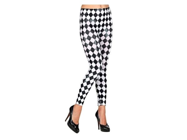 Leggings i harlekinmönster