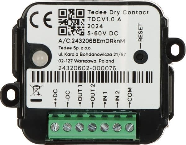 KABLET MODUL FOR TEDEE-DRY-CONTACT LÅSER Tedee GERDA