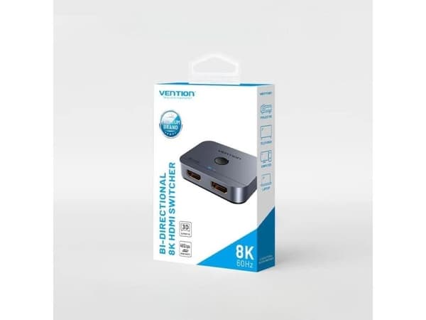 2-vägs HDMI-switch 2-portars 8K Ultra HD