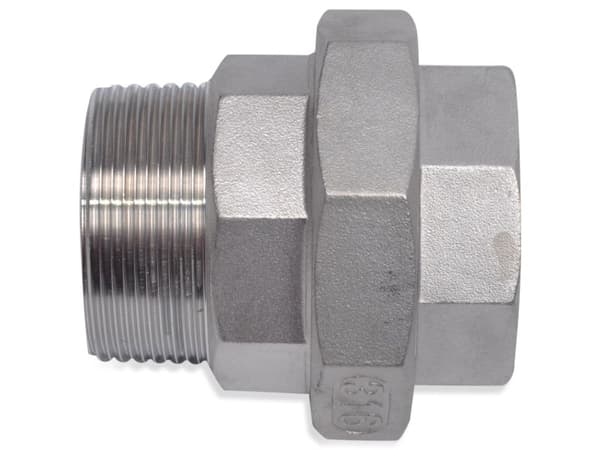 Union 1 1/4 muffe/nippel rustfri AISI 316