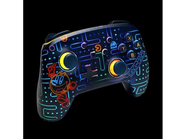PowerA SWITCH trådløs pad forbedret Lumectra PAC-MAN Neon Arcade