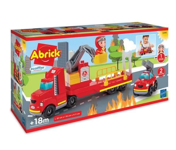 Brandbil m/køretøjer & figur