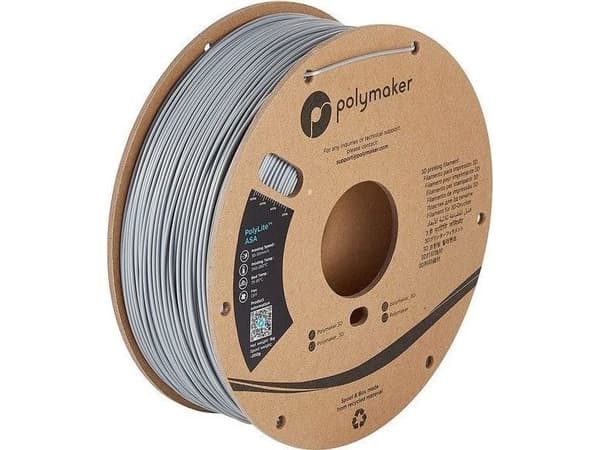Poly Filament Polymaker PolyLite ASA 1,75mm 1kg - Grey}