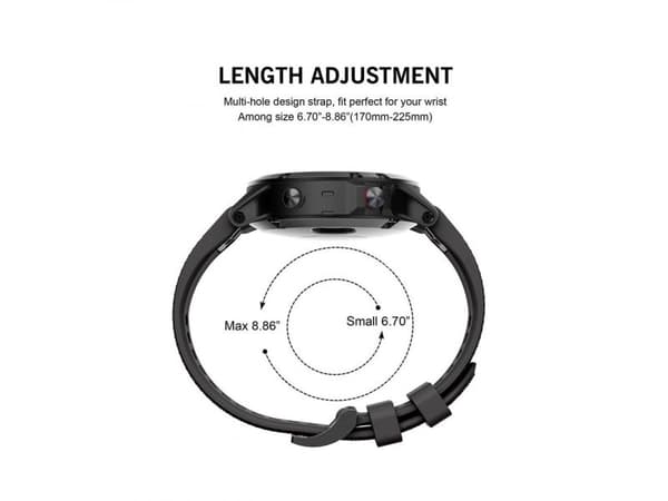 Garmin Fenix 5 älykellon hihna, musta, 22mm