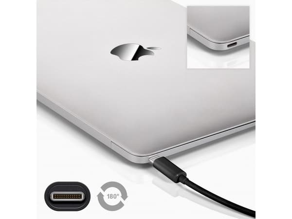 Goobay 67890, 1 m, USB A, USB C, 5 Gbit/sek., Sort