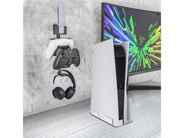 JYS veggfeste scienny 3-i-1 for konsolltilbehør PS5/PS4/Xbox/Nintendo Switch