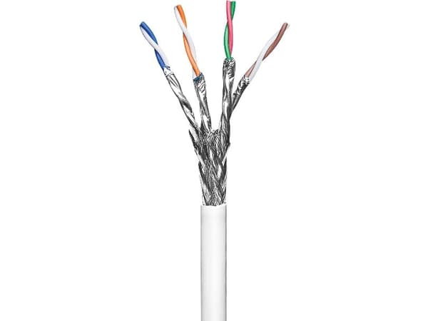 goobay - Samlet kabel - SFTP, PiMF - CAT 6 - flertrådet - hvit