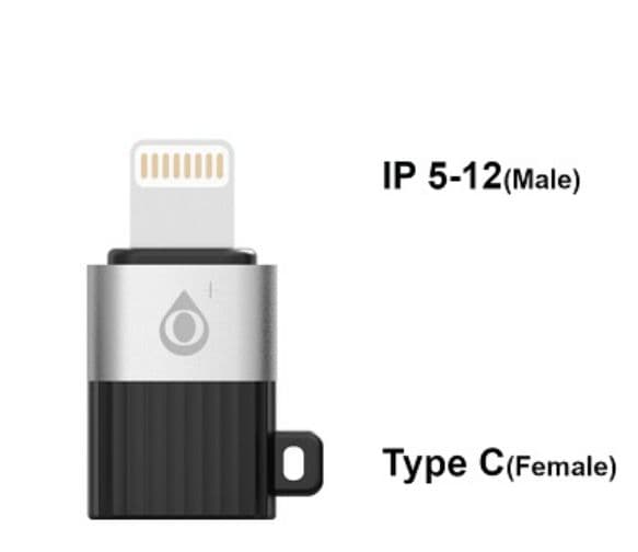 MTK Lightning hann til USB-C hunn adapter