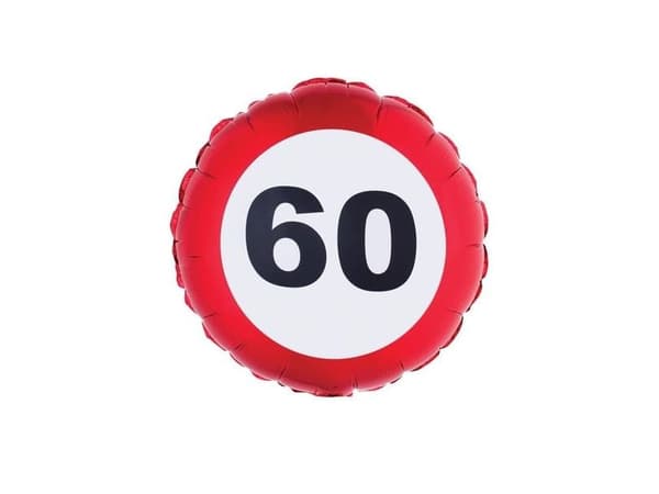 Folio ilmapallo trafik skilt 60