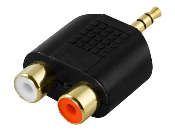 DELTACO - Lyd sovitin - mini-phone stereo 3.5 mm han til RCA hun - lajittelu