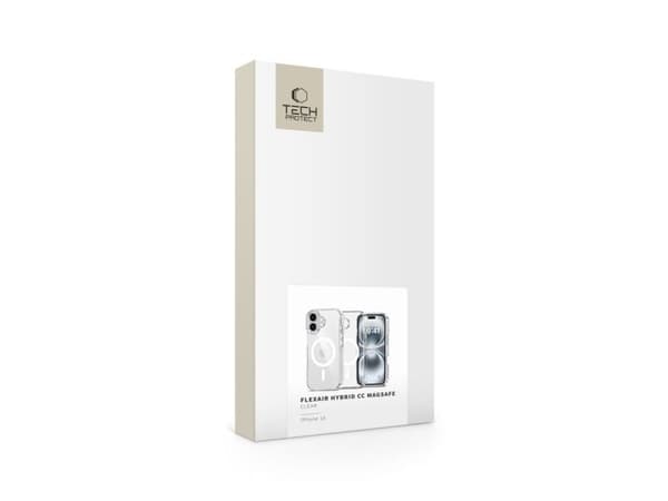 TECH-PROTECT FLEXAIR HYBRID CC MAGSAFE IPHONE 16 CLEAR