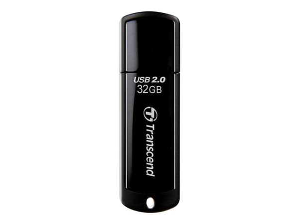 Transcend JetFlash 350 - USB flash-enhet - 32 GB - USB 2.0 - svart