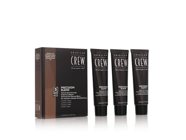 American Crew Precision Blend Natural Gray Coverage Medium Ash 5-6 3 x 40 ml