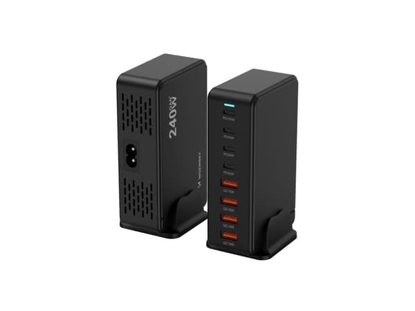 Wozinsky ladestasjon 240W GaN QC3 sort
