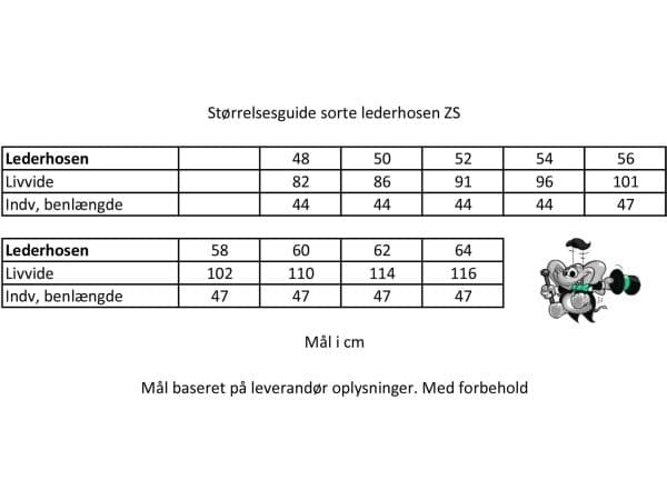 Ægte lederhosen, sorte