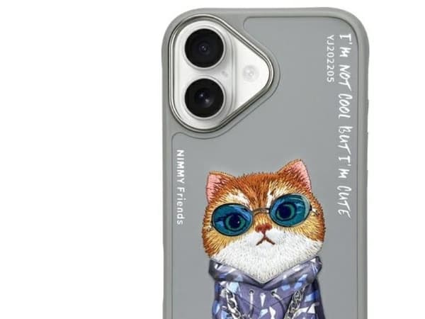 Nimmy glasögon Cool Cat iPhone 16-skal - grå