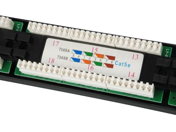 Equip 235325, Cat5e, Sort, Reolmontering, 1U, CE, 482,6 mm