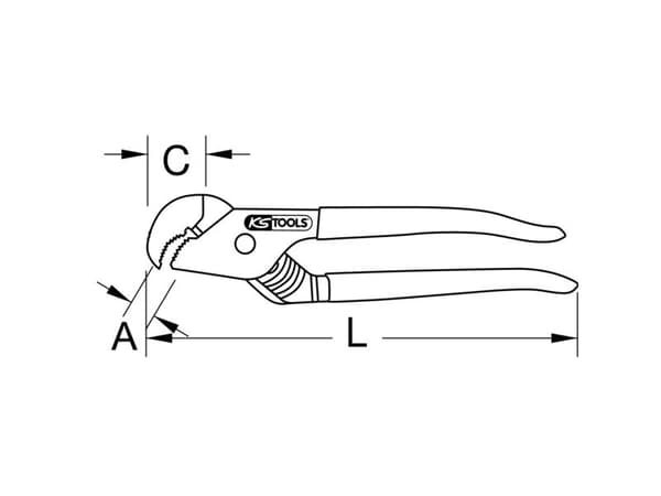 KS Tools 115.1362, Kromvanadiumstål, 242 mm