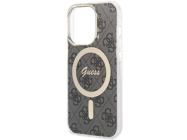 Guess IML 4G MagSafe Case for iPhone 15 Pro Black
