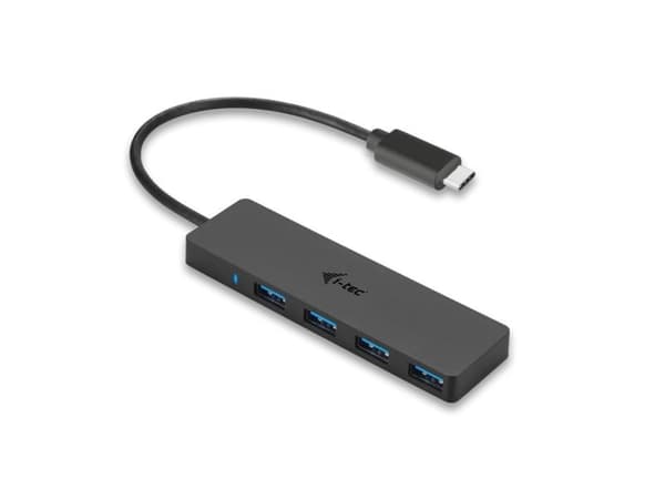 i-Tec USB-C Slim Passive Hub - Hub - 4 x SuperSpeed USB 3.0 - stasjonær