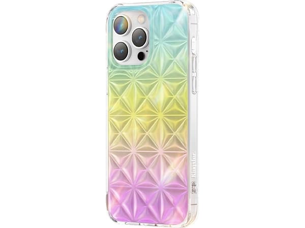 Kingxbar Miya Series etui til iPhone 14 Plus bakside - regnbue