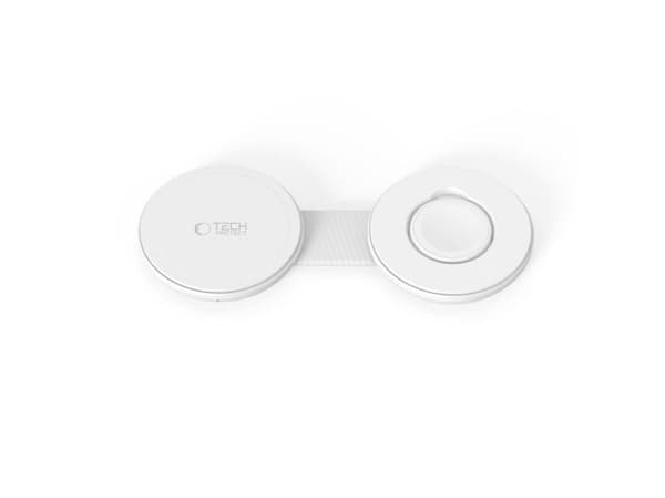 Tech-Protect A55 2in1 MagSafe 25W QI2.2 Wireless Charger + USB-C / USB-C Cable 100cm - White