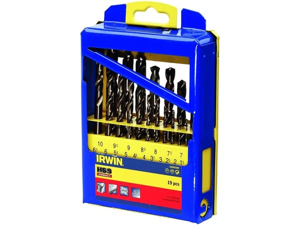 IRWIN METAL DRILL BIT HSS CO SET 19pcs.
