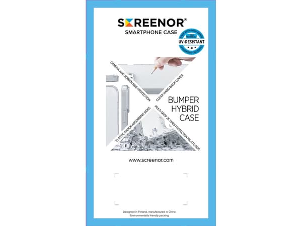 Screenor BUMPER, Suojus, Google, Pixel 9A, 16 cm (6.3"), Läpinäkyvä
