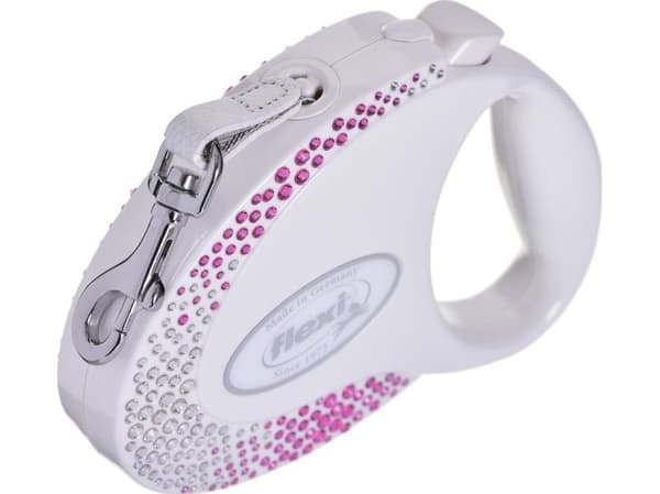 Flexi FLEXI hundkoppel GLAM M / storlek M COMPOSITION pärlemor vit
