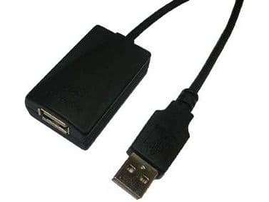 LogiLink USB 2.0 Repeater Cable, 5 m, USB A, USB A, Hane/Hona, Beige