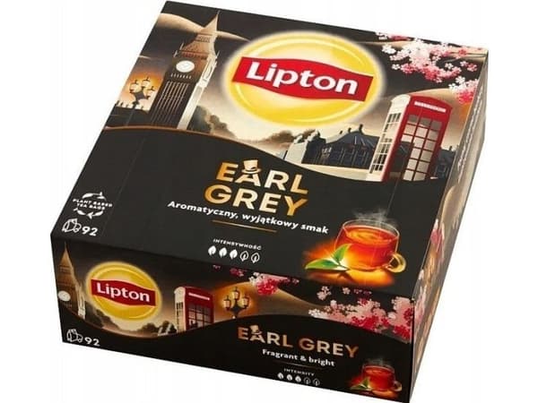 LIPTON EARL GREY Musta tee 92 pussia