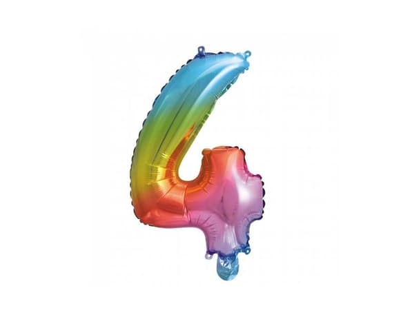 Folie tal ballon 4 regnbue, 41 cm