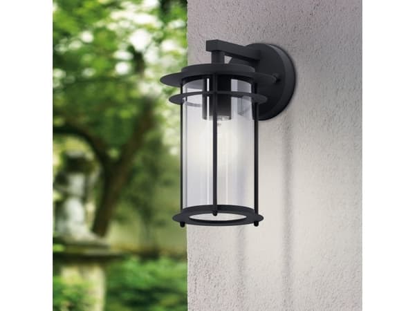 EGLO VALDEO utendørs vegglampe sort