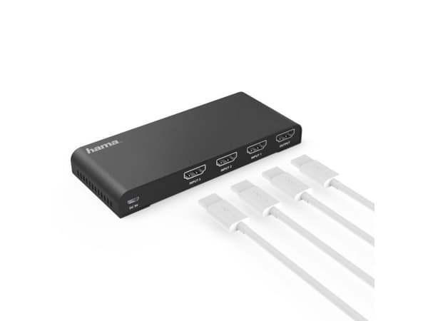 Hama 3x1 - Switch - 4 x HDMI - stationär
