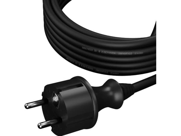 AWTools AWTOOLS CABLE WITH PLUG 2m 3x1.5 BLACK H05VV-F