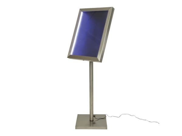 Securit® CLASSIC informationsdisplay i rustfrit stål