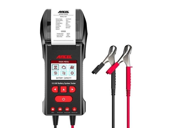 Batteritestare med skrivare Ancel BST600