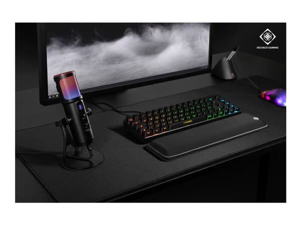 DELTACO GAMING GAM-171 - Mikrofon - USB - svart