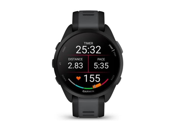 Garmin Forerunner 165 Music -älykello, musta/vaaleanharmaa