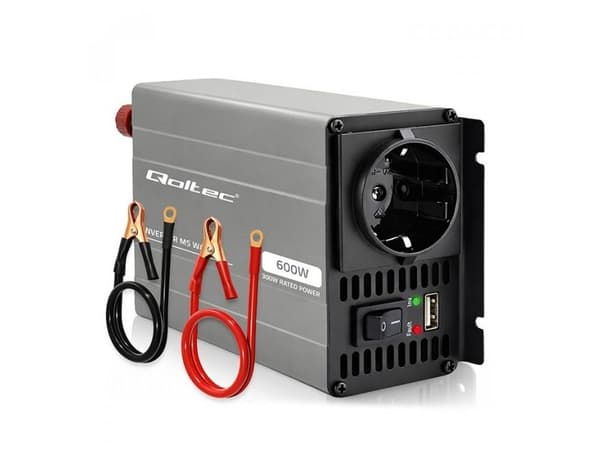 MSWave spenningsomformer 12V til 230V 300W / 600W
