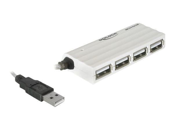 Delock HUB USB 2.0 - Hub - 4 x USB 2.0 - stasjonær