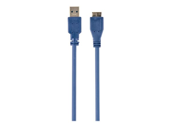 Cablexpert CCP-mUSB3-AMBM-0.5M - USB-kabel - Micro-USB typ B (hane) till USB typ A (hane) - USB 3.0 - 50 cm - formpressad