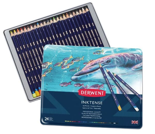 Derwent Inktense bläckpennor, 24 st
